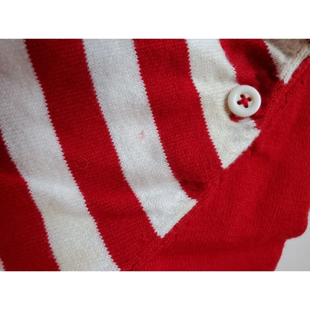 Cat and Jack Baby 3‎ To 6 Month Red Striped One Piece Jumper footless Romper